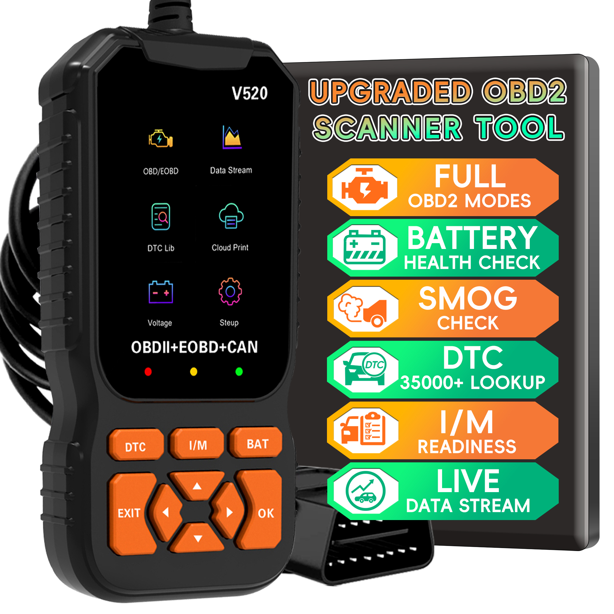 Narzędzie diagnostyczne skanera obd2 rofession, czytnik kodów silnika skaner obd2, automatyczne sprawdzanie silnika Light Car Diagnostic Scan Tool