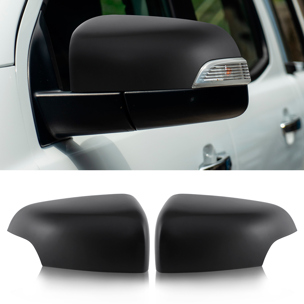 Зеркальная обшивка без фотоэлементов, матовый черный для Ford Ranger 2015-2022 Wildtrak Limited, аксессуары для двойного салона пикапа