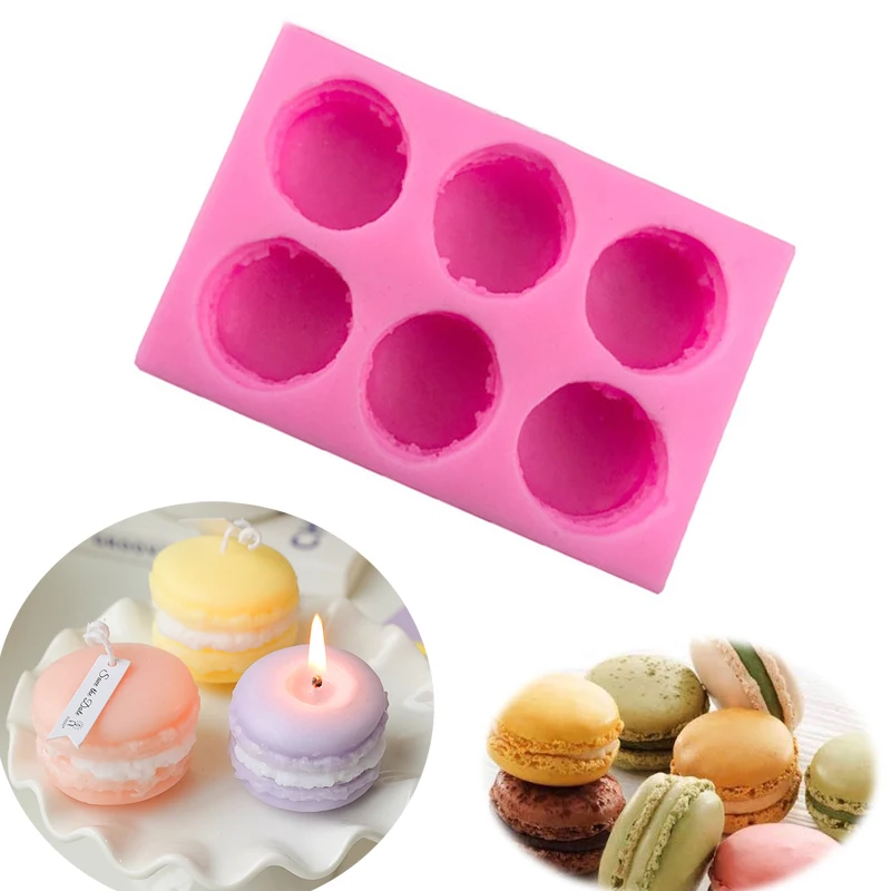 Силиконовая форма для свечей Macarone, ароматические свечи, форма для мыла, шоколада, десерта для выпечки и изготовления свечей, домашние поделки, подарок ручной работы