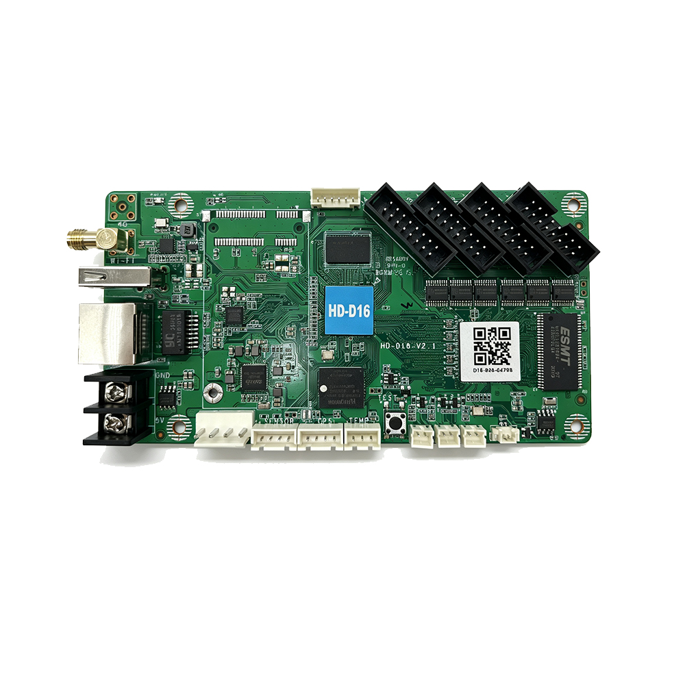 HD-D16 Controller Wifi Rj45 Usb Asynchronous Control Card P1.25 P1.875 P3 P4 P5 P6 P10 Rgb Full Color Dot Matrix Led Screen