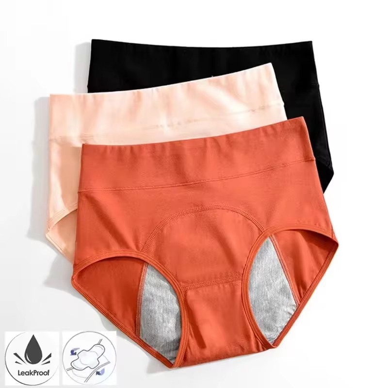 Slipje voor menstruatie Katoenen menstruatieslipje Hoge taille Periodeondergoed Culotte Menstruelle Lekvrije Bragas Menstruales