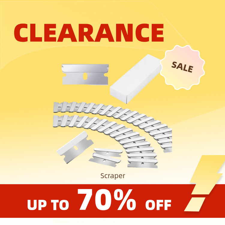 Clearance_100pcs Scheermesjes Schraper Metaal Glas Lijm Cleaner Remover Vervanging Snijbladen Koolstofstalen mes Auto Tinting