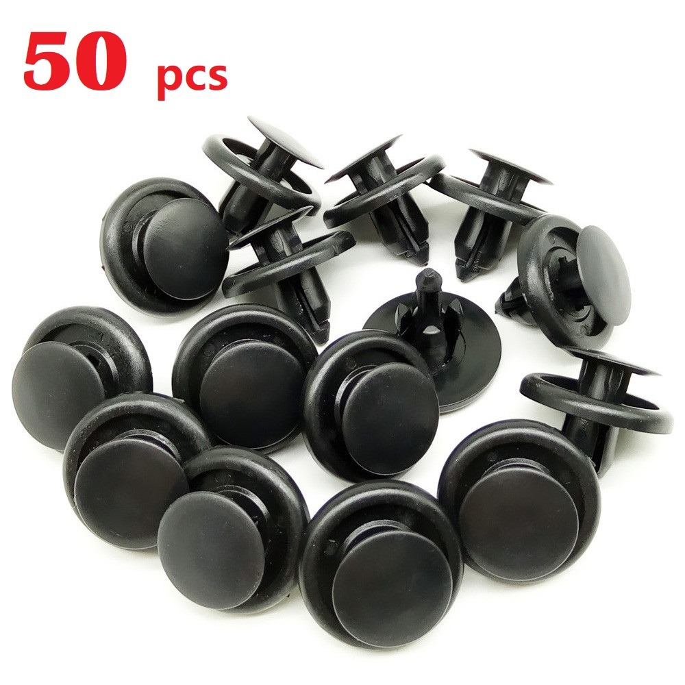 50 Uds para Toyota Camry 7mm remaches de plástico para coche sujetadores de parachoques Clips de fijación cubierta de chapa de puerta capturas