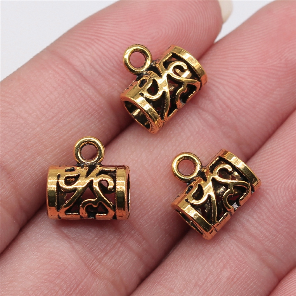 WYSIWYG 10 stks 12x12mm 3 Kleuren Bail Kralen Voor Sieraden Maken DIY Sieraden Bevindingen