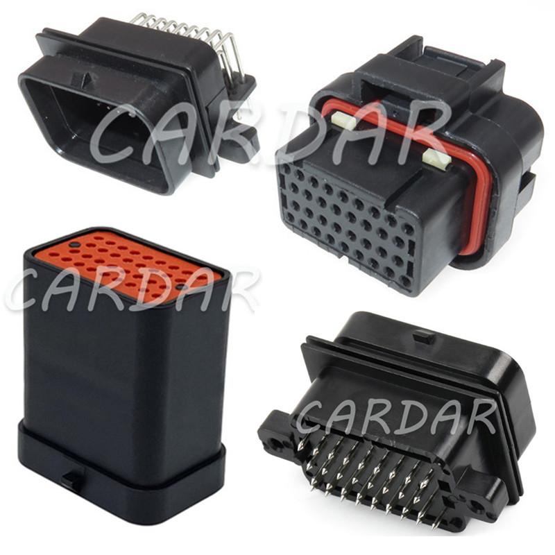 Connecteur de Gaz et d'Huile Automobile, Prise ECU pour Voitures, 34 Broches, 4-1437290-0, 6437288-2, 2-6447232-3, 1 Ensemble