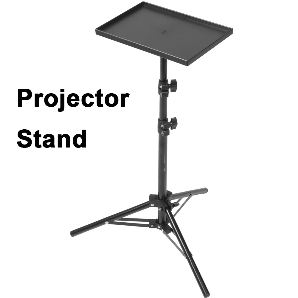 Tripé universal para projetor, altura ajustável, mesa, chão, suporte para câmera dslr, laptop, plataforma