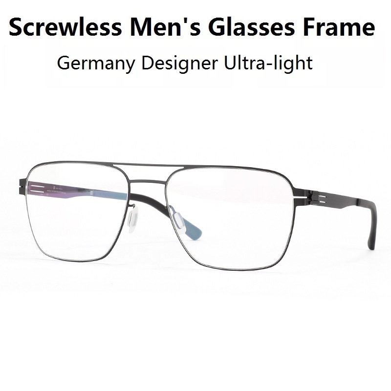 2023 neue Marke Deutschland Brillen Doppel Strahl Gläser Rahmen Männer Brillen Schraubenlose Dünne Ultraleicht Brille Myopie Optische