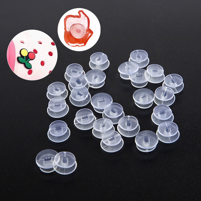 25 sztuk przezroczystych guzików Akcesoria do biżuterii DIY Sandal Shoe Charms