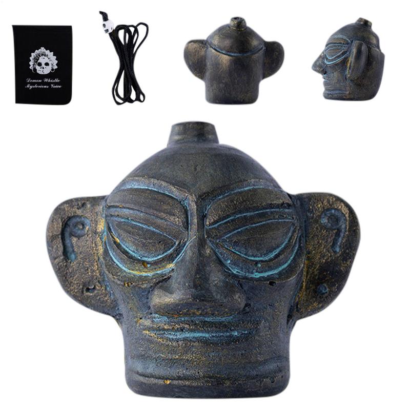 Aztech-silbato de muerte, silbato urlante Vintage, accesorios de broma Retro, sonido extraño, juguete multifuncional, diseño de Casa Encantada para
