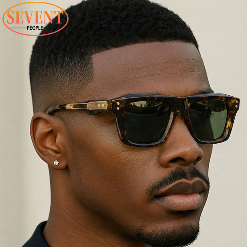 Klasyczne steampunkowe kwadratowe okulary przeciwsłoneczne męskie 2026 luksusowa marka modna odzież outdoorowa punkowe okulary przeciwsłoneczne dla mężczyzn retro okulary do jazdy samochodem