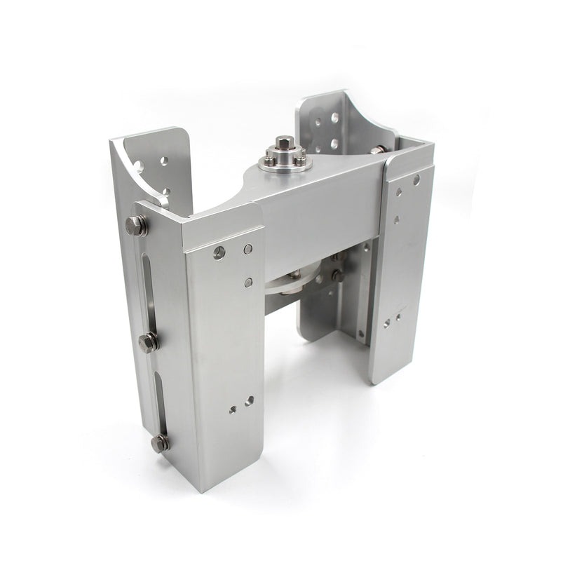 Aluminium 8 ''6''verstellbares Außenborder Boot manuelle Wagenheber platte Motor Rückschlag