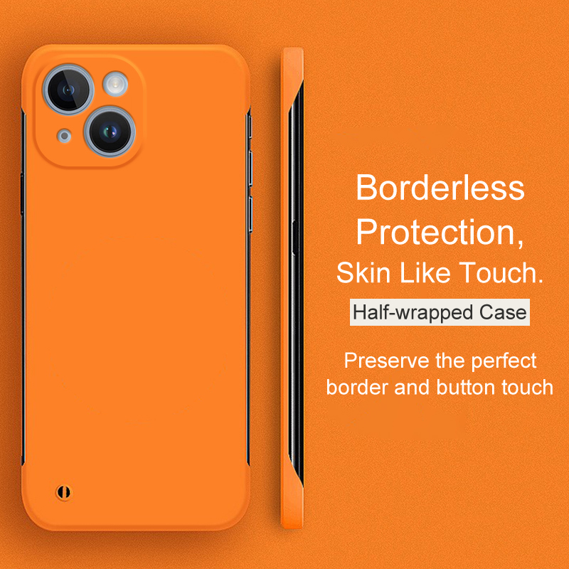 Custodia rigida per PC color caramello senza bordi di lusso per iPhone 15 14 Plus 13 12 Mini 11 Pro Xs Max X Xr Se 2 Cover posteriore opaca ultra sottile