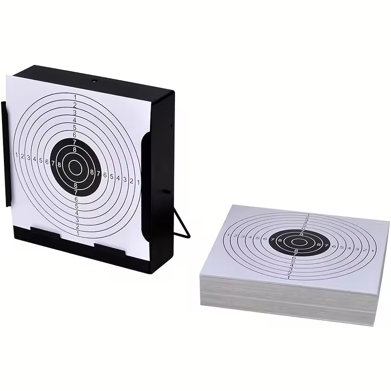 50pcs 5.5in White Shooting Practice Paper Target Air Shot Paper Targets for BB Catcher Target Holder Pellet TrapV
