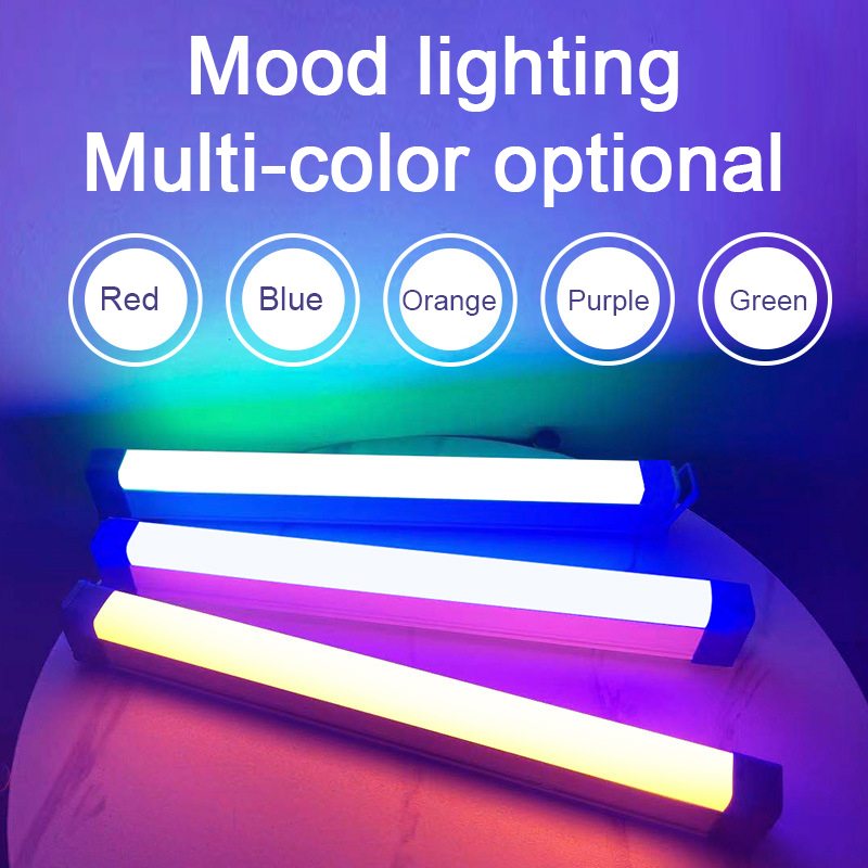 Bunte LED Nacht Lampen RGB Atmosphäre Füllen Licht Wiederaufladbare Schlafzimmer Fotografie Beleuchtung Zimmer Dekor Luz De Preenchimento Neue
