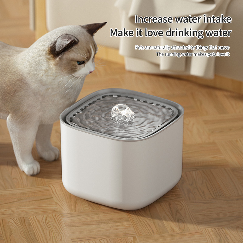 3L 고양이 물 분수 자동 재순환 필터 대용량 필터링 고양이 물 술꾼 USB 전기 음소거 고양이 물 디스펜서