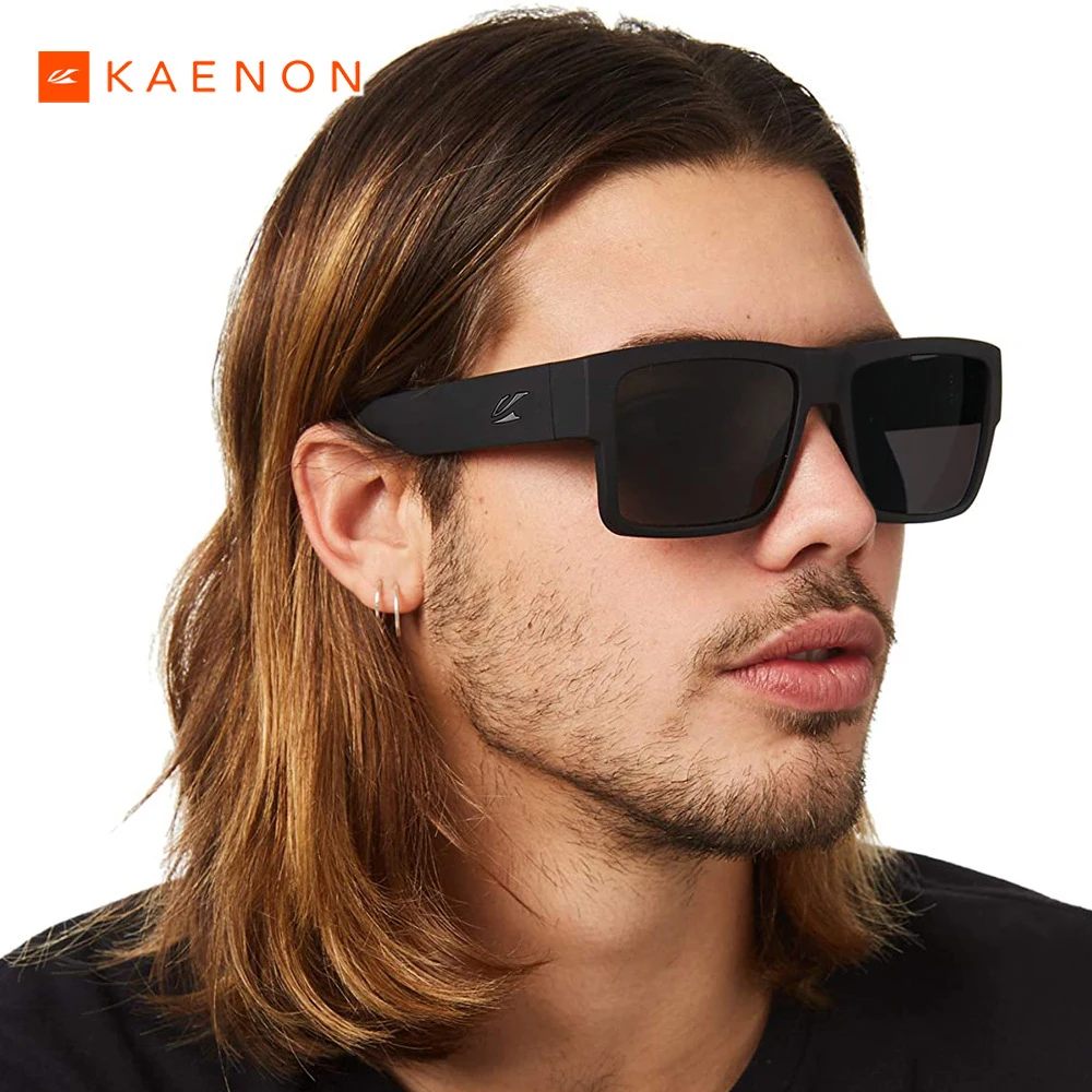 KAENON Occhiali da sole polarizzati versatili quadrati alla moda Uomo Donna Sport Pesca Guida Occhiali da sole Occhiali UV400