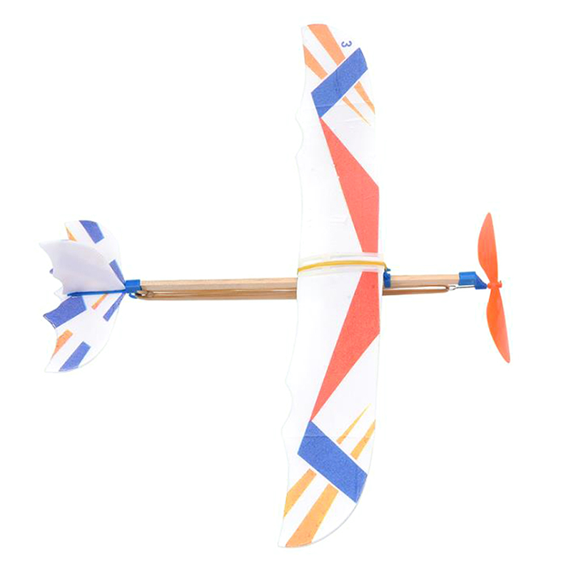 1pc Gummiband angetrieben segel flugzeug Flugzeug fliegen segel flugzeug Flugzeuge Spielzeug Windup fliegen Copter Spielzeug Handout segel flugzeug Modell Kinder Geburtstag