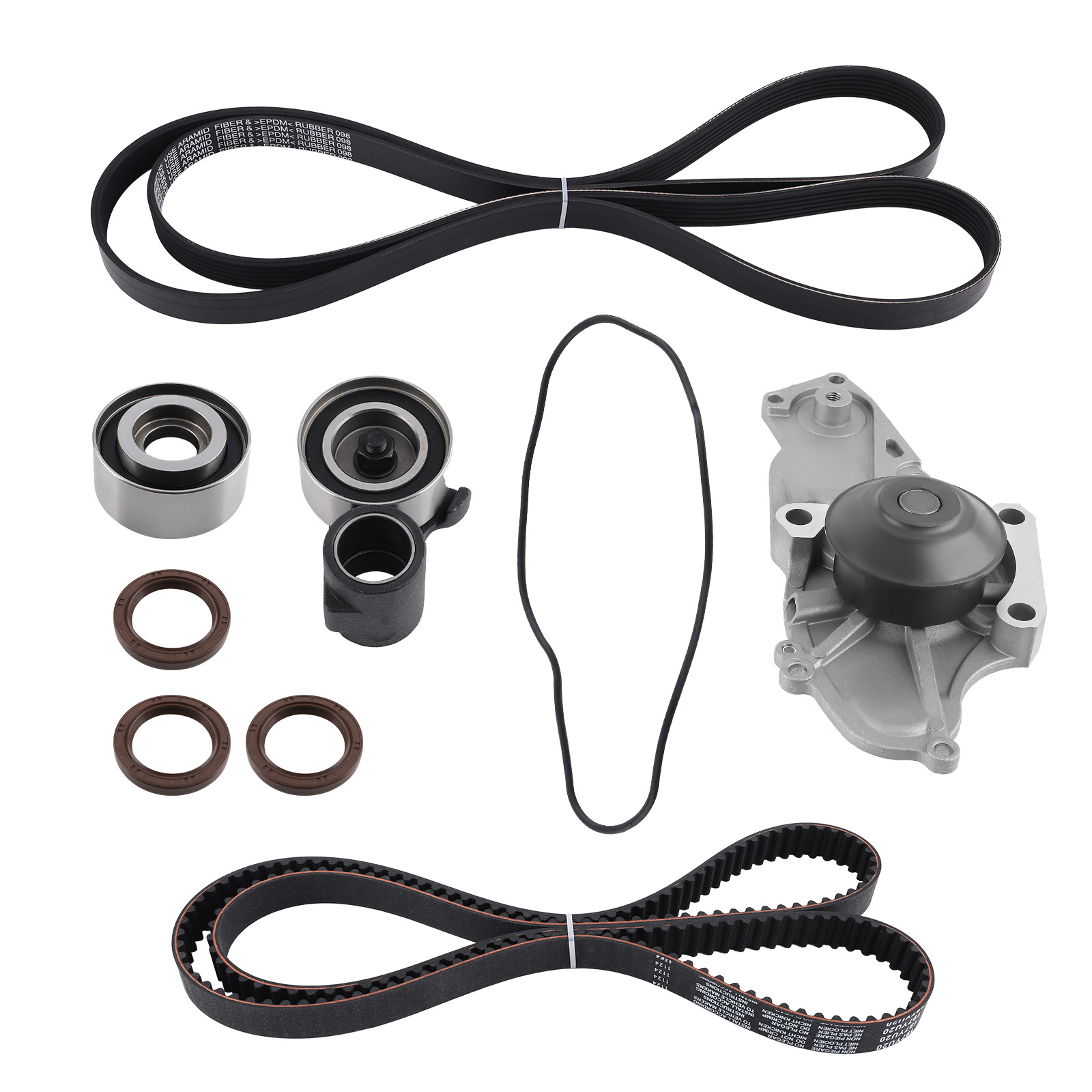 Kit de bomba de agua con correa de distribución 2003-2013 para Acura MDX 3,5 3,7 L V6 SOHC TKH-002T