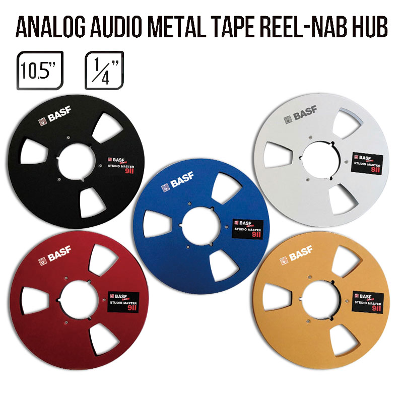 1/4 10,5-calowa taśma audio z otwartą szpulą Empty Nab Hub Rejestratory szpulowe z dyskiem Nowe aluminiowe akcesoria firmy BASF