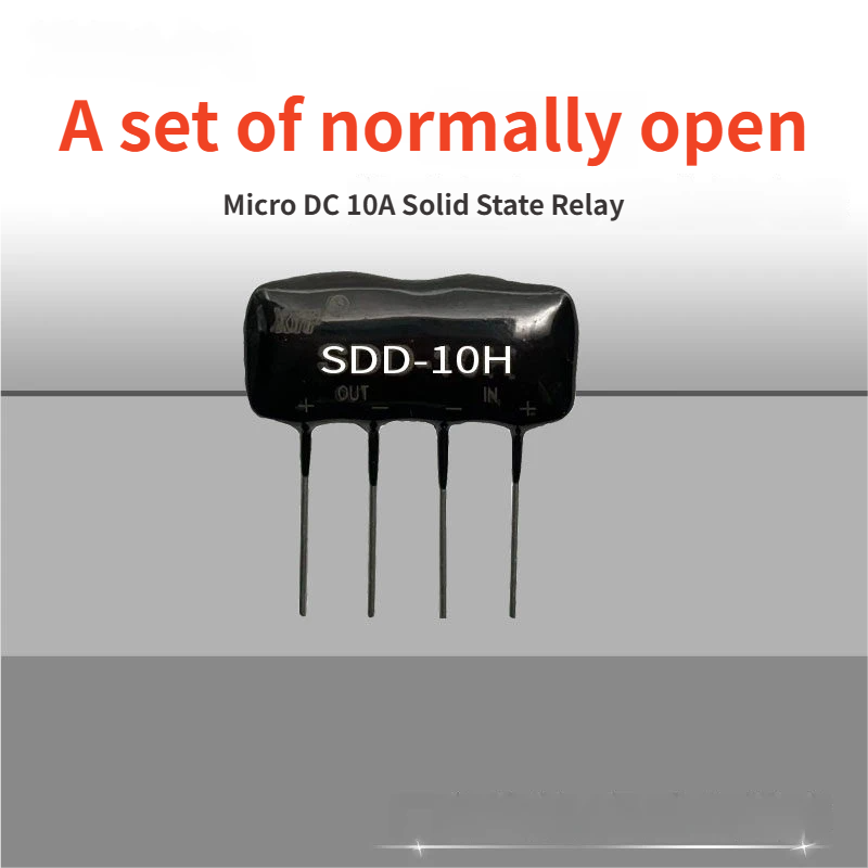 Relé de Estado Sólido de CC de Voltaje Amplio Tipo Soldadura en Miniatura 1.5V-30V NO/NC SDD-10H/XYF-2D Carga de 0-60VCC