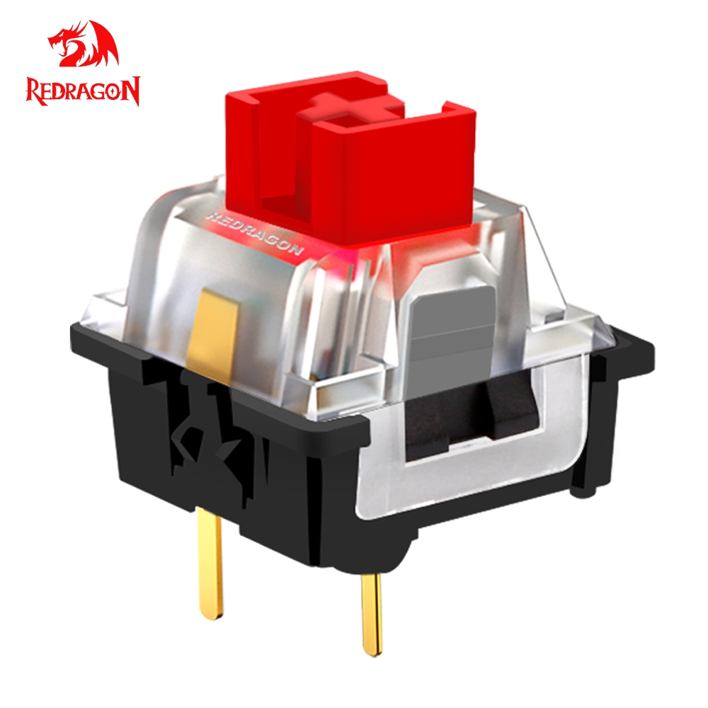 REDRAGON SMD RGB MX Switch 3Pin Clicky Linear Tactile Silent Red Switche für mechanische Tastatur mit Hintergrundbeleuchtung