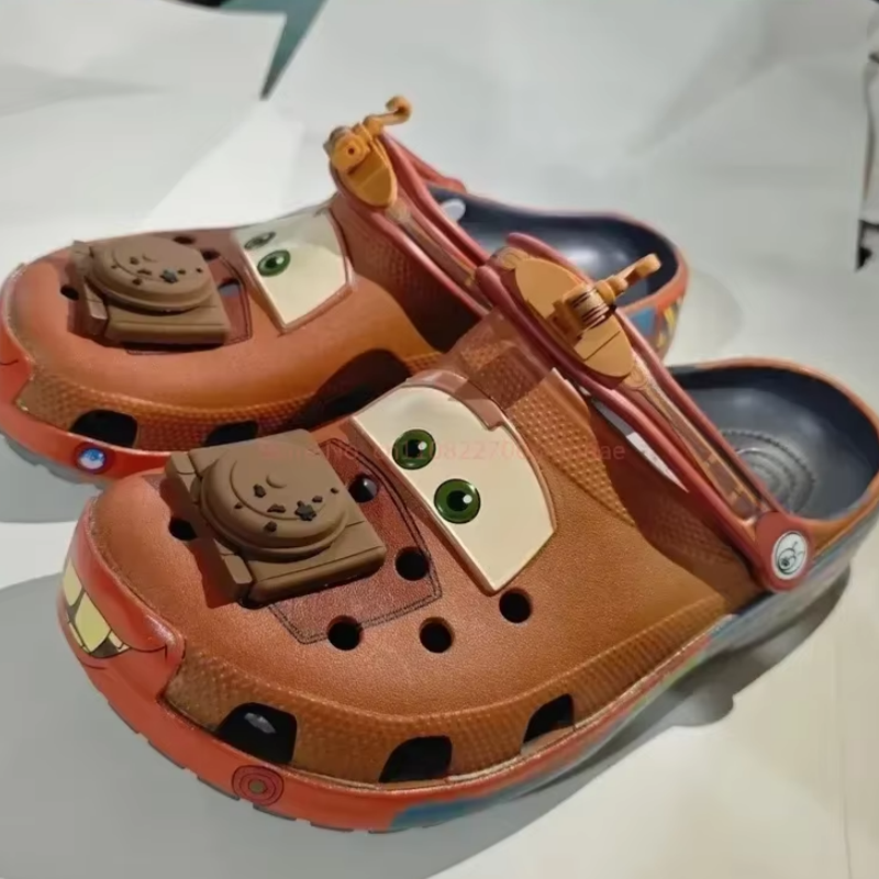 Adult Cartoon Mater Slippers Cars Shoes Outdoor Sandals Cute Figurine Anime Trailer Character Cave Shoes Sandals Eva Shoes Gift