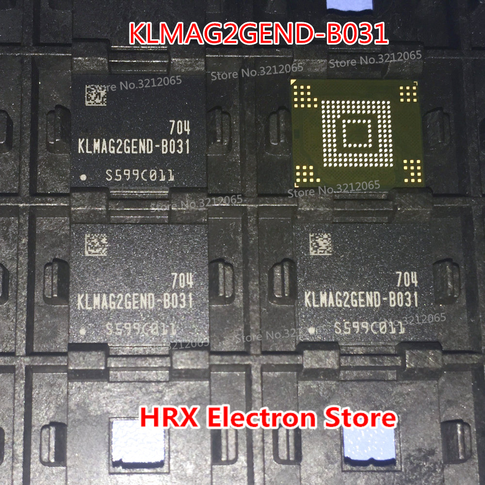 100% New Original KLMAG2GEND-B031 16G EMMC BGA KLMAG2GEND B031 (1-10piece)