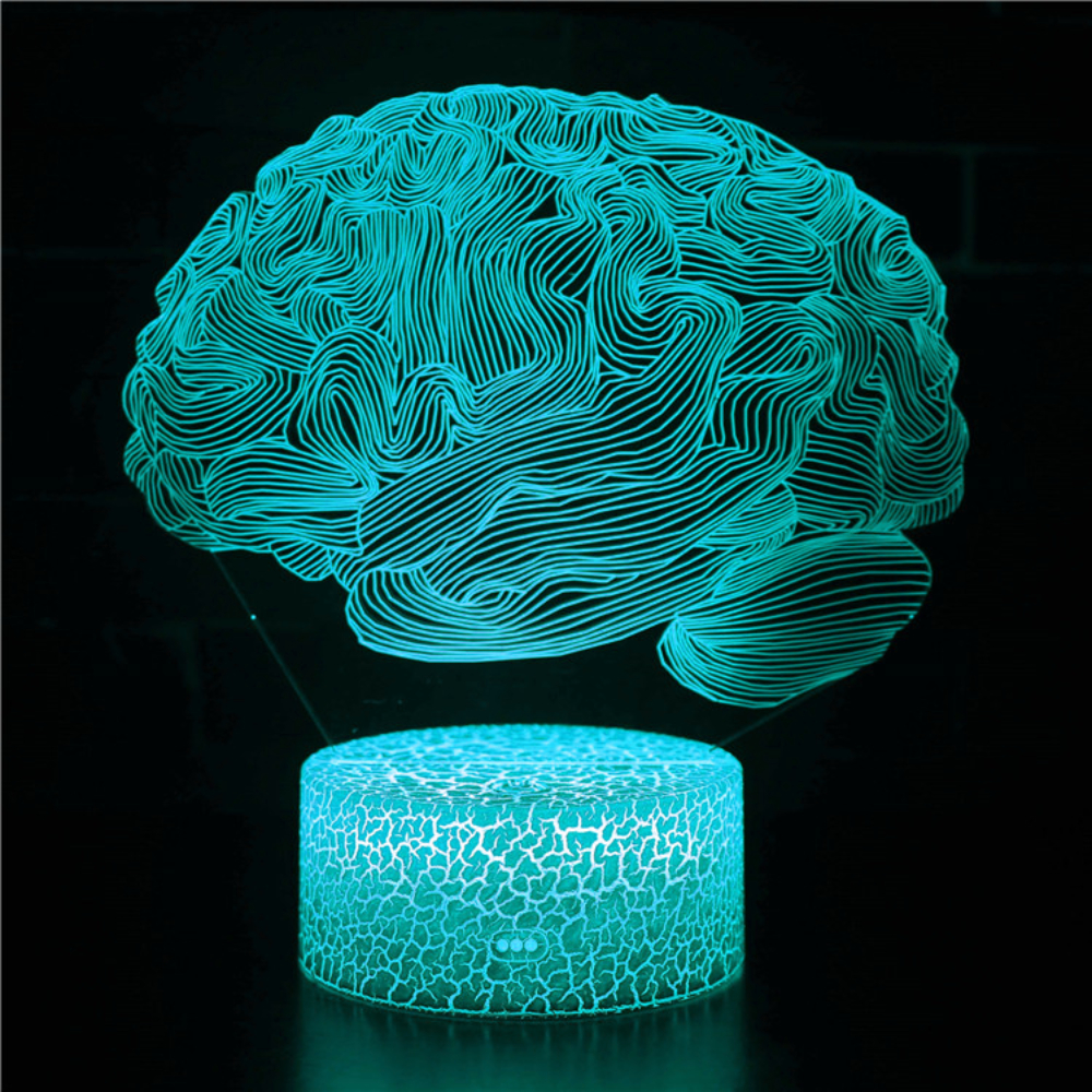 Nighdn 3d gehirn nachtlicht 7 farben ändern usb touch dekor lampe optische illusion lampe kinder kinder weihnachts geburtstags geschenke