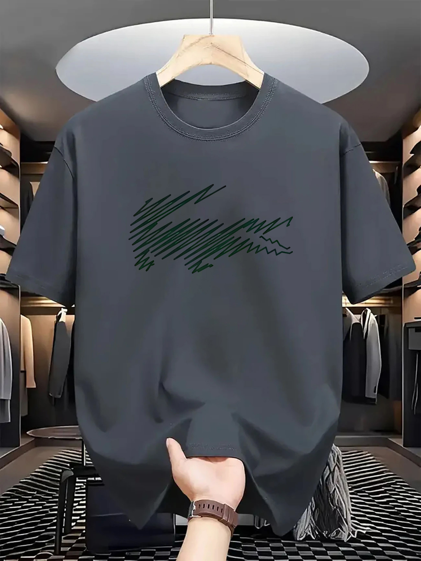 Heißer Verkauf 2026 Luxusmarken-Print T-Shirt für Herren und Damen O-Ausschnitt Baumwolle Freizeitkleidung Hip-Hop Kurzarm-Oberteil Unisex