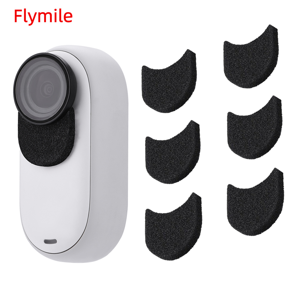 Kit de Audio de algodón a prueba de viento para micrófono Insta360 GO 3/3S, esponja reductora de ruido para accesorios de cámara de pulgar, 6 uds.
