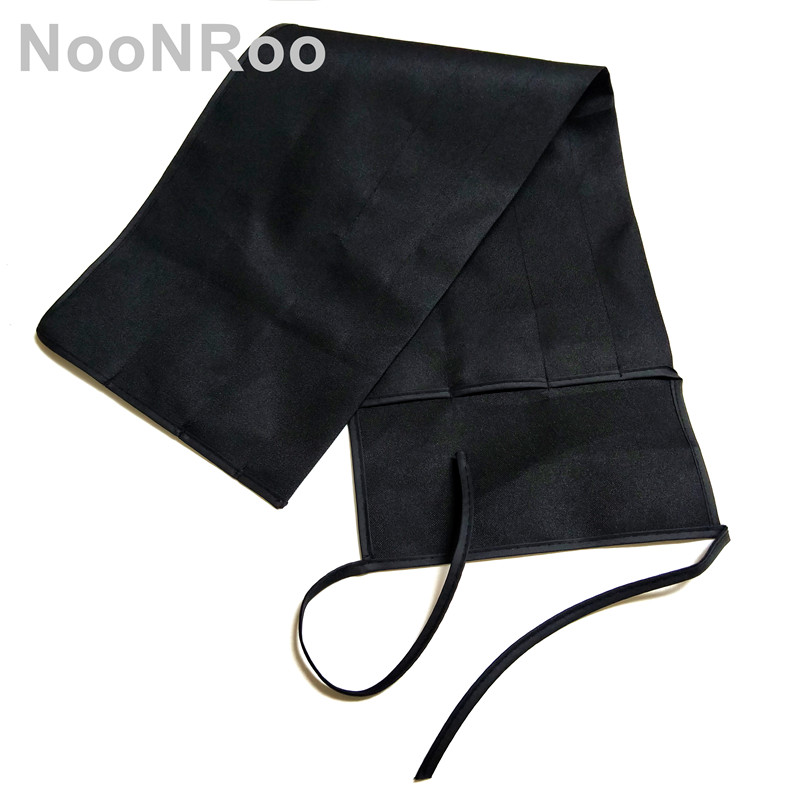 Noonroo 100% algodão saco para mosca 4 seção haste em branco cor preta pano de alta qualidade saco vara de pesca com mosca 3 pçs/saco