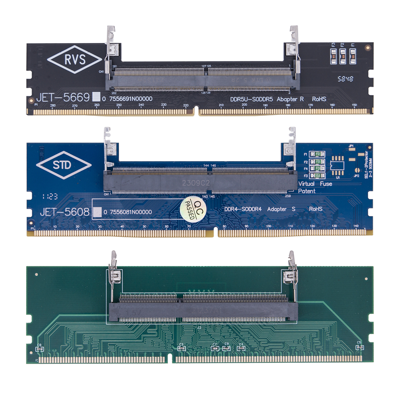 DDR3 DDR4 DDR5 do tak-DIMM złącza adapterów Laptop pamięci RAM DDR3/4/5 Sodimm do Dimm Riser 240pin 288pin karta DIMM do pulpitu