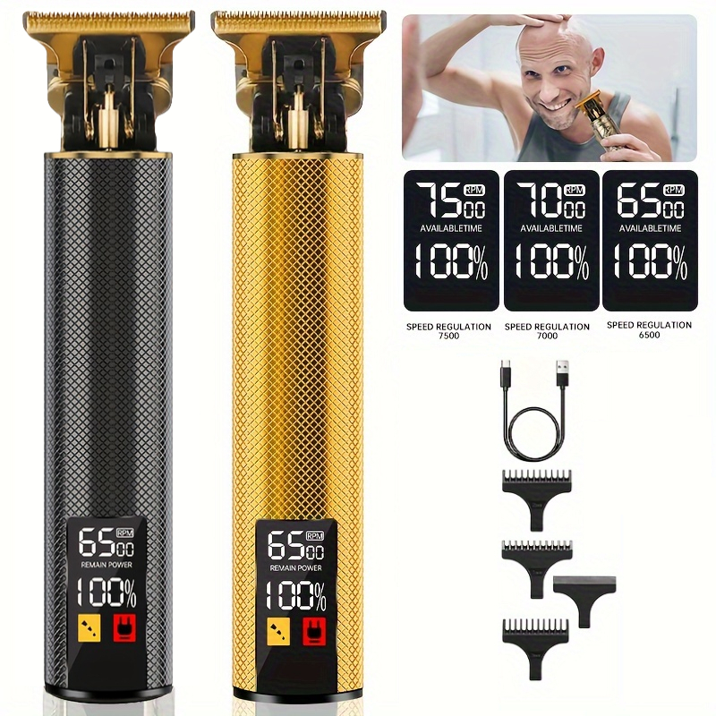Máquina de traje Original Retro T9 con pantalla de potencia, batería de gran capacidad, batería de larga duración, cortadora de pelo para peluquero