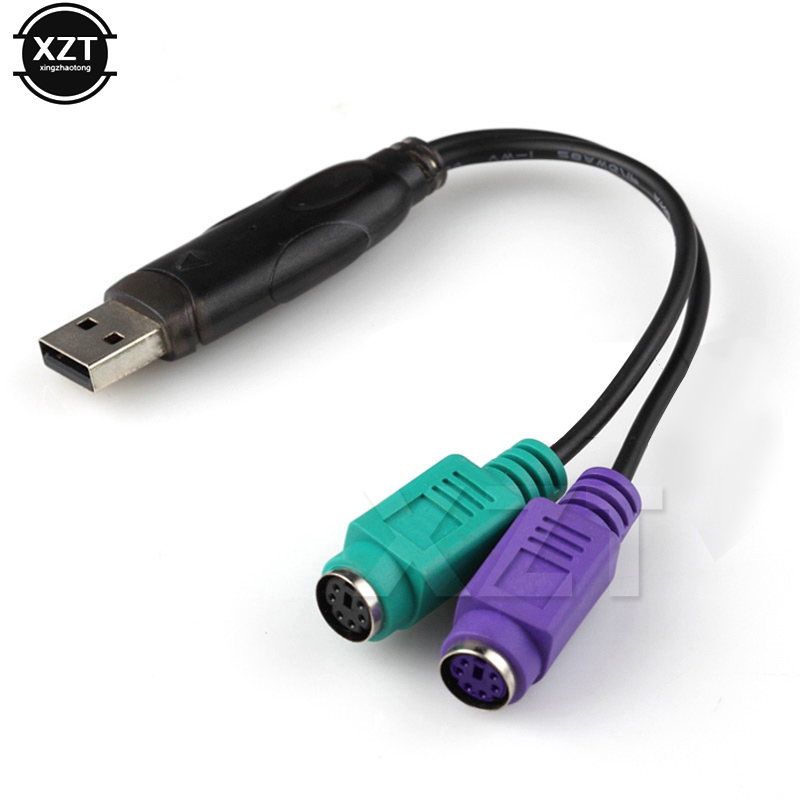 USB Stecker auf PS2 Buchse Adapter Kabel Konverter PS2 Tastatur Maus Interface Kabel Adapter Computer Zubehör