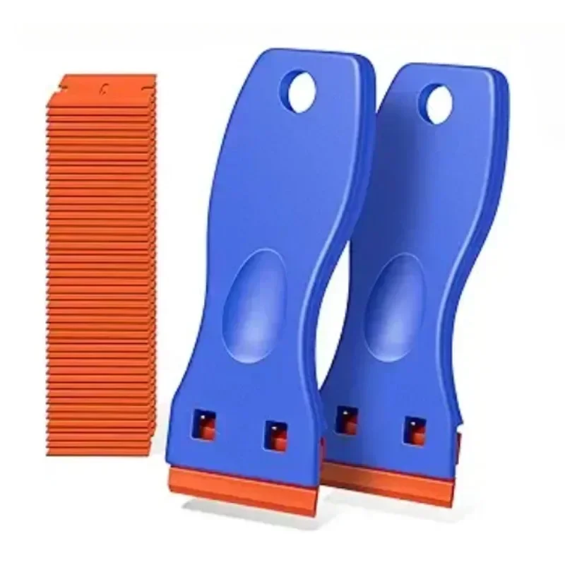 1Set Autoruit Glas Schoon Schraper Auto Sticker Remover Plastic Scheermesje Label Schoon Scheermes Lijm Remover Cleaning Tools