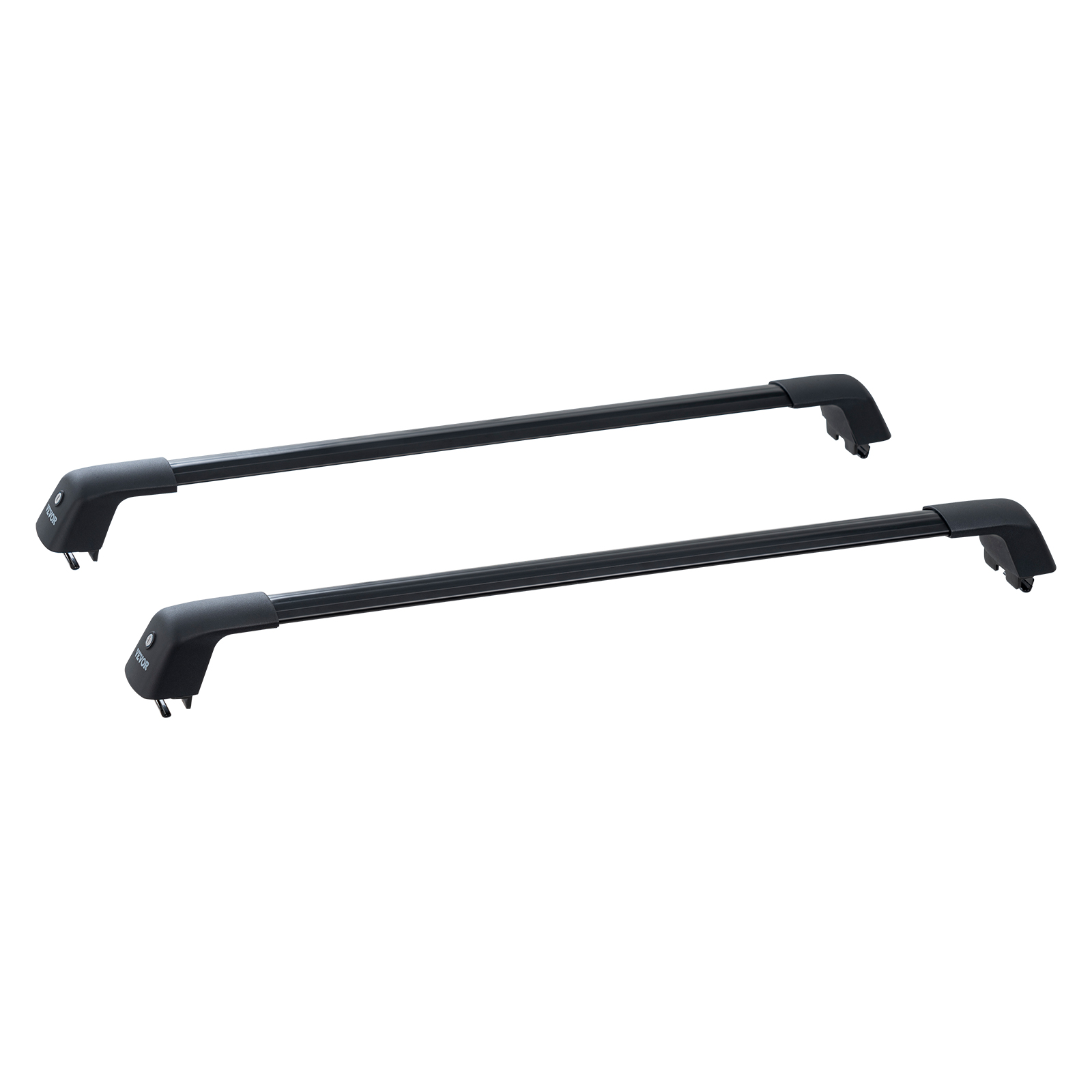 SucceBuy Bar transversal universel pour galerie de toit en aluminium, barre transversale adaptée aux rails latéraux rainurés sans écart, barre transversale réglable pour Van