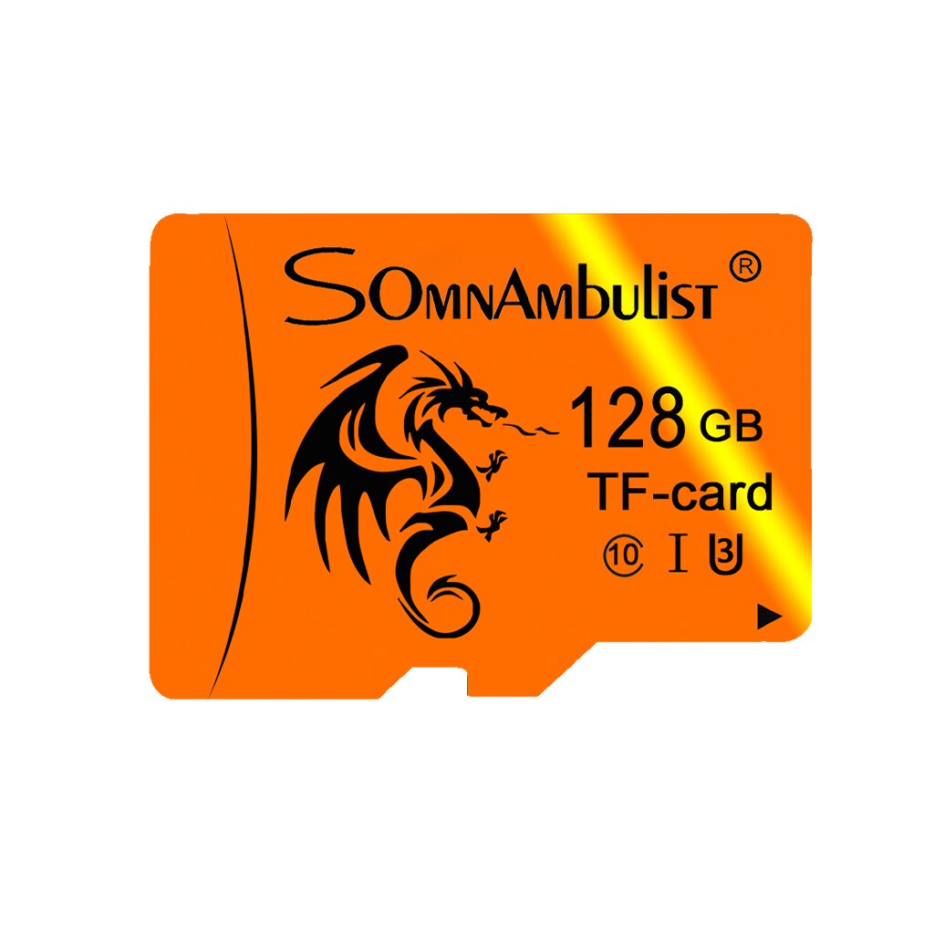 SomnAmbulist kartu memori, kartu A1 kecepatan tinggi 128GB untuk ponsel TV kartu memori 64GB U3 kartu TF 16GB kartu SD Mini 32GB U1 kartu memori 8GB C10