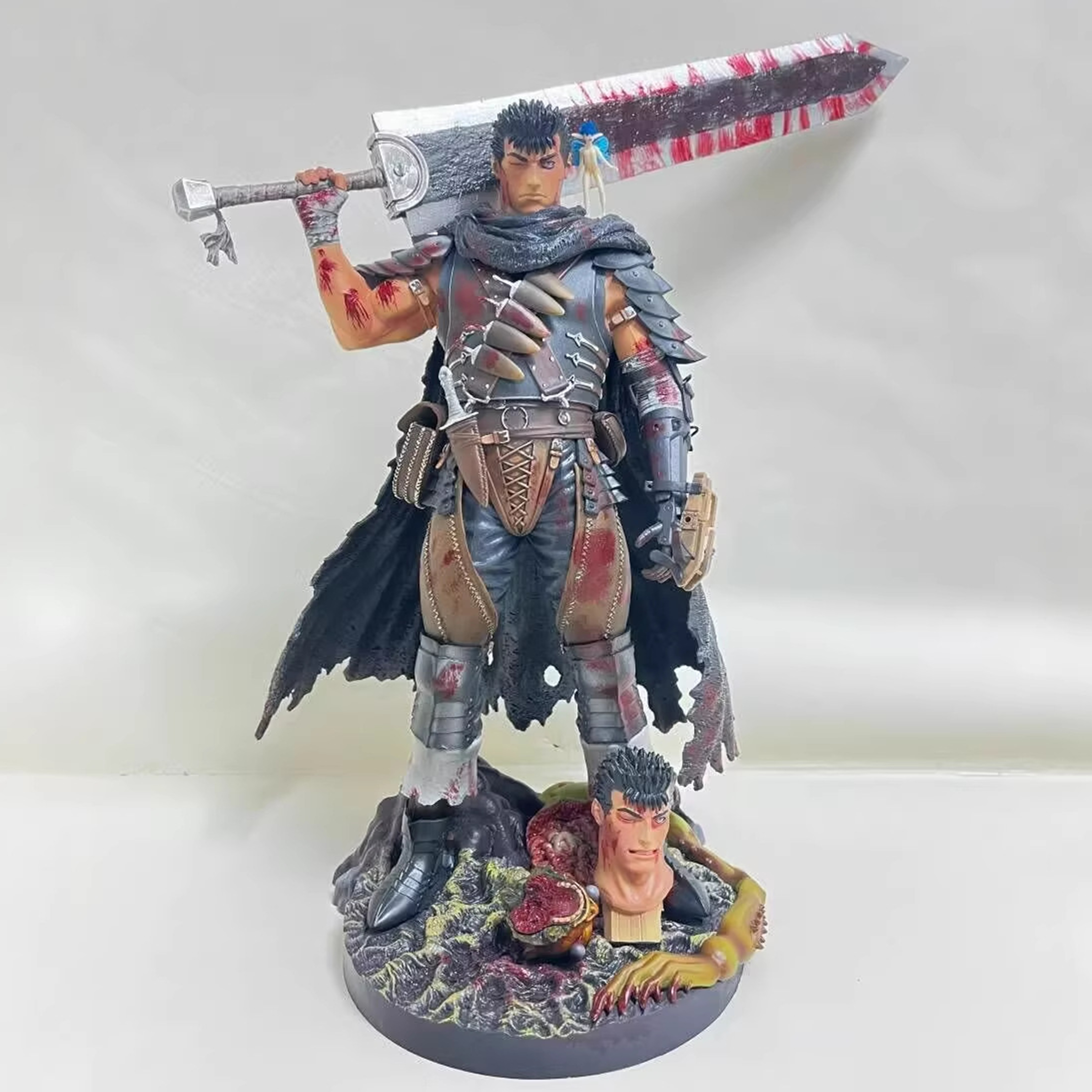 32 см фигурка Берсерка Guts, фигурка с двумя головами, коллекция из ПВХ, модель куклы, украшение для стола, статуя, игрушки, подарки на день рождения