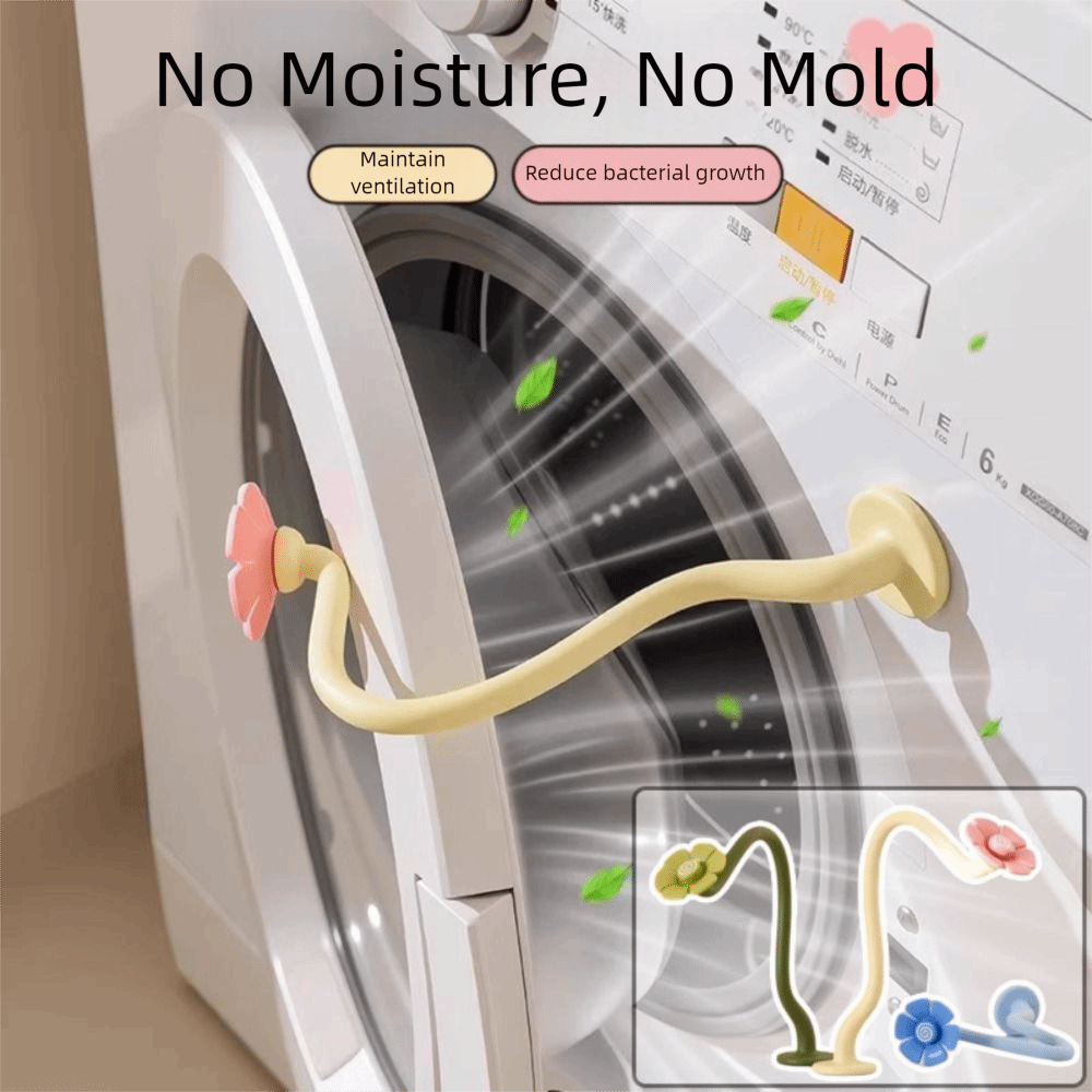 Magnetic Washer Door Prop-Stabilizer Ventilation and Mildew Prevention Ventilation Limiter Washer Door Prop-Stabilizers