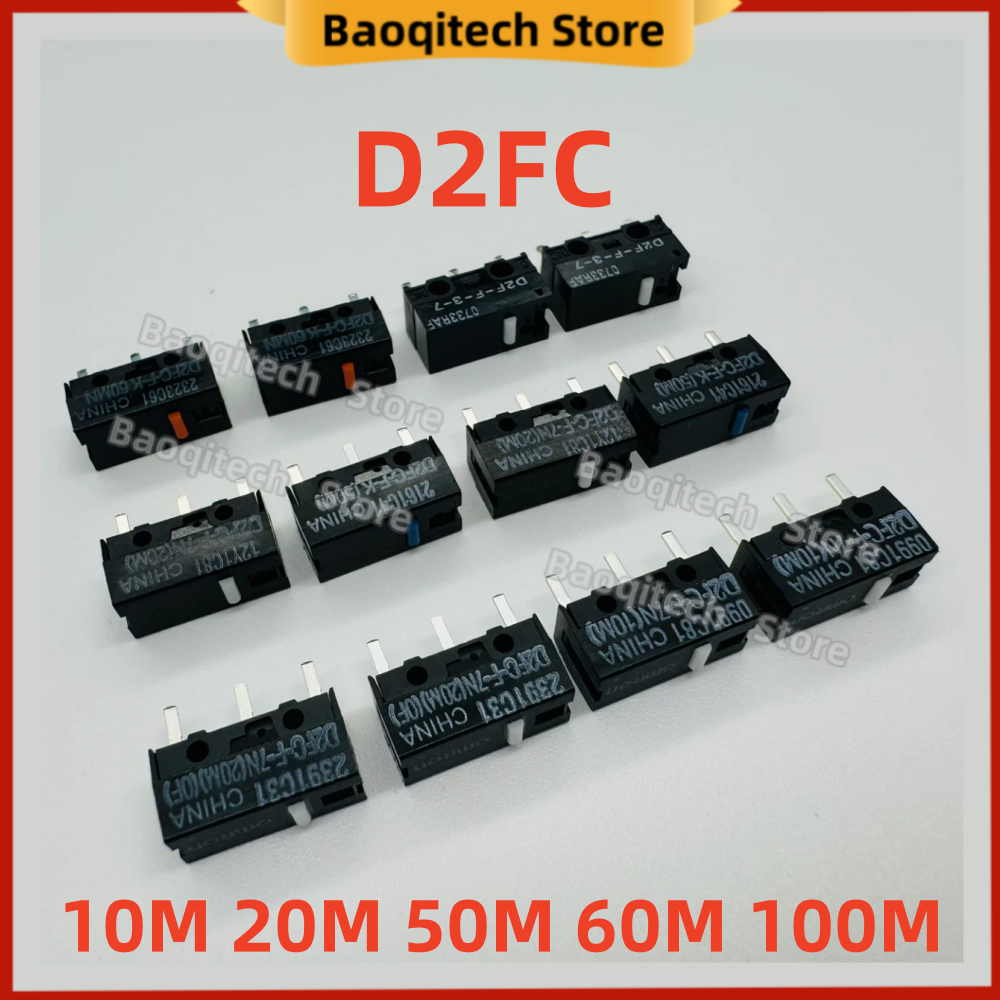 Micro-interrupteur de souris D2FC-F-K 60MN compatible avec Logitech G304 305 G403 G502 G603 G703 G900 G903 D2FC-F-7N 10M 20M OF