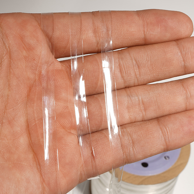 4/5/6/8/10/15/20mm transparente TPU banda de goma de alta elasticidad sujetador correa de hombro banda elástica esmerilada DIY accesorio de ropa deportiva 5y