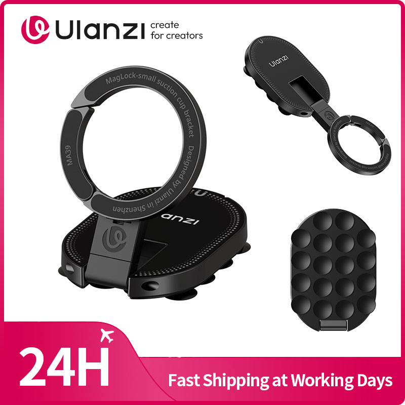 Ulanzi MA39 MagLock Настольная подставка для телефона на присоске для iPhone 17, 16, 15, 14, с присоской для стекла