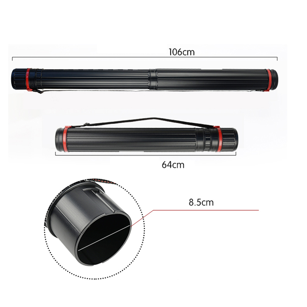 Telescopic Waterproof Painting Storage Tube Artwork Documents Blueprints Maps Protective Storage Cases for Artists Architects