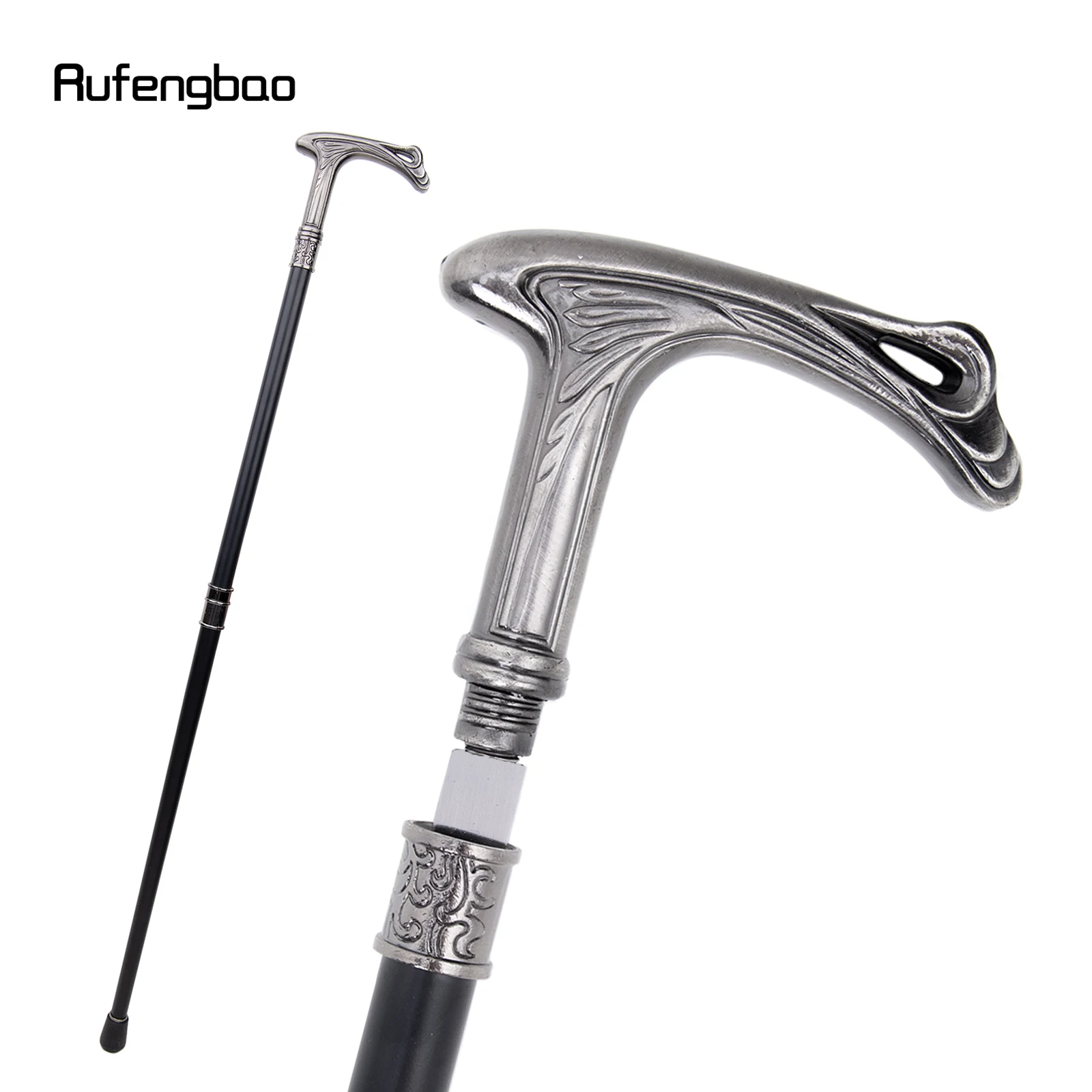 Luxury Flow Line Walking Stick with 26cm Hidden Sword Self Defense Cane Sword Halloween Cosplay Crosier Vampire Stick 93cm