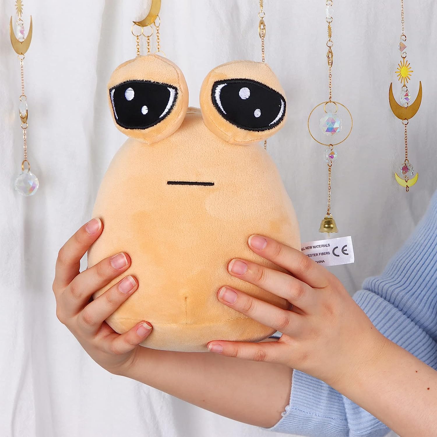 22 см/8,6 дюйма, плюшевая игрушка Pou с изображением инопланетянина, кавайная мягкая кукла, популярная игровая фигурка, подарки для фанатов