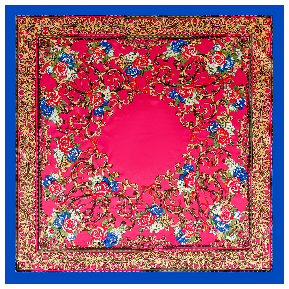 90*90cm piwonia wydrukowano elegancka moda Twill splot satynowy jedwab duży kwadratowy szal damski nowy dekoracyjny szal szal