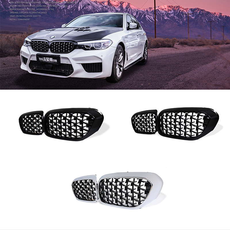 ใหม่G30 G38รถเพชรสำหรับBmw G30 G31 G38 5 Series 525i 528i 530i 540i 2017-2020 kidneyย่างรถจัดแต่งทรงผม