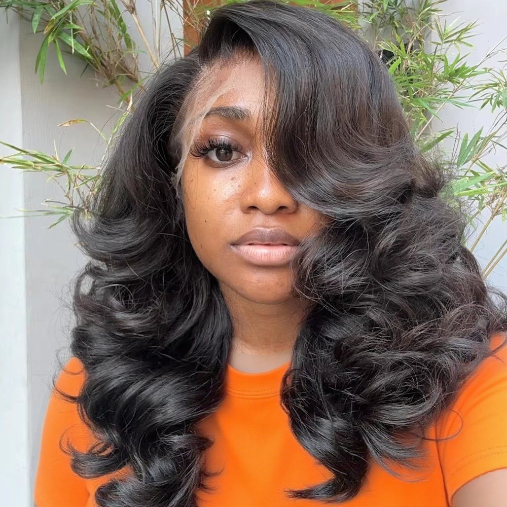 Peluca Bob Corta de Cabello Humano 100% con Ondas Suaves, Peluca Frontal de Encaje 13x4 13x6 para Mujer en Oferta, Peluca sin Pegamento Lista para Usar, Cabello Humano Pre-cortado sin Pegamento para Principiantes, Peluca Vietnamita de Alta Calidad, Peluca