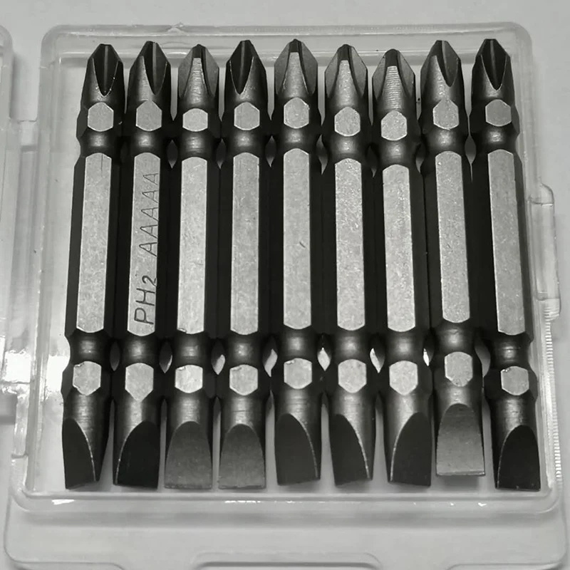 Screwdriver Bits Set 65mm PH2 Anti-slip with Magnetic 1/4" Hex Shank Fits Hand Electric Drill Driver Hand Tools