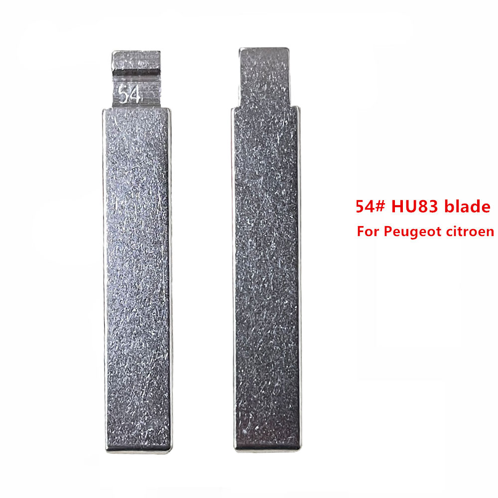 10 Stück 54 #   HU83 Metall Uncut Blank Flip Remote Key Blade für Peugeot 407 Citroen für Keydiy KD Xhorse VVDI JMD Autoschlüsselrohlinge